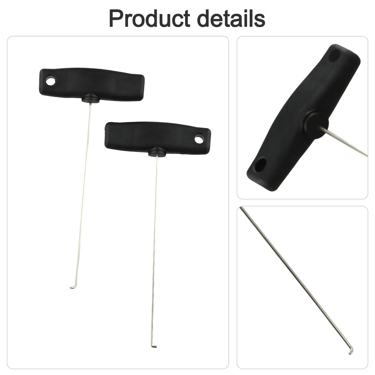 Handle Handbrake Pull-out Hook Pull-out Hooks For Mercedes-Benz Stainless Steel Hook Extractor Kits Set 200mm Long Quake