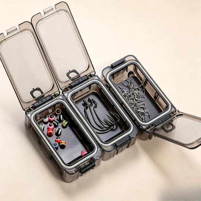 Connectable Fishing Tackle Box Modular Lure Bait Storage Case Waterproof Portable Hook Accessory Organizer for Fishing Quake