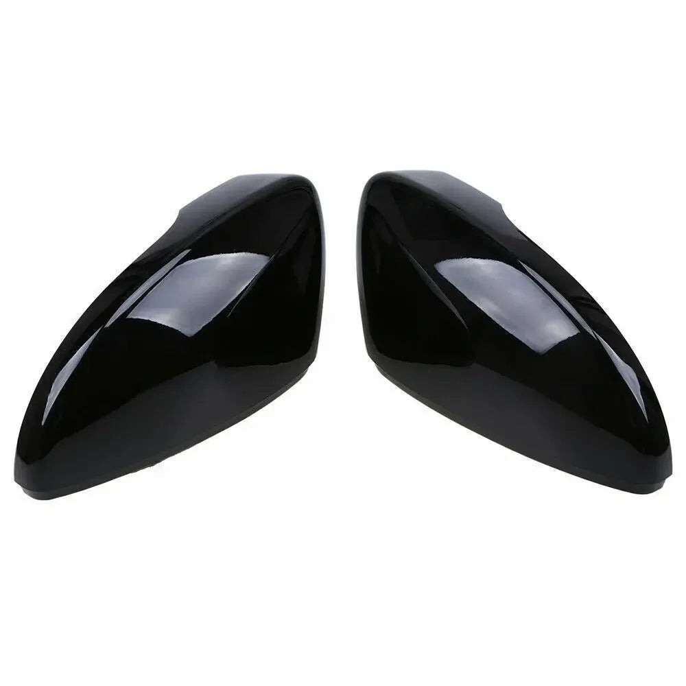 For Volkswagen VW Jetta 2011-2017 Passat B7 2011-2014 Car Rearview Side Mirror Cover Wing Cap Exterior Door Rear View Case Trim Quake Gloss Black