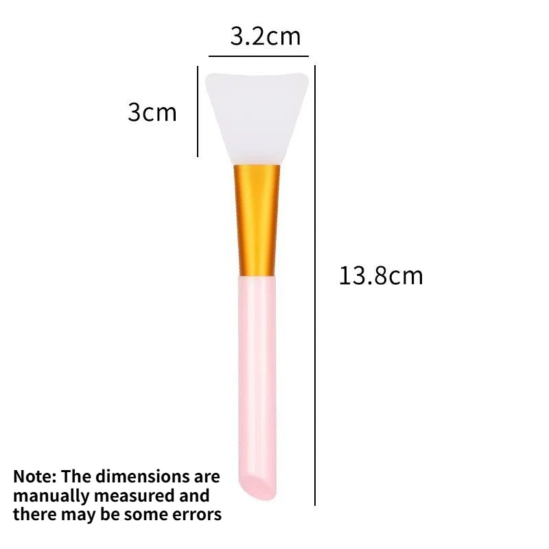 Soft Silicone Facial Mask Brush Large Face Spa Beauty Applicator DIY Peel Mask Body Essential Oil Makeup Remover Cosmetic Tool Quake Pink