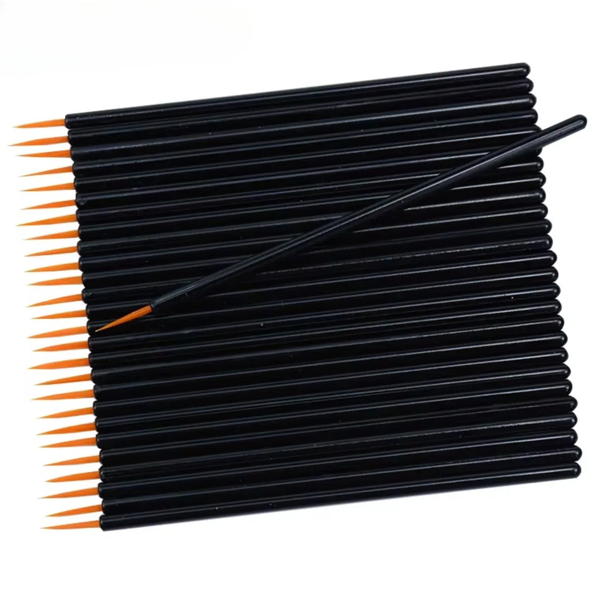 vvocci 50pcs Reusable Gel Eyeliner Brushes, Disposable Nail Art Painting Pen, Makeup Eyeliner Tools for Eye & Brow Application Quake