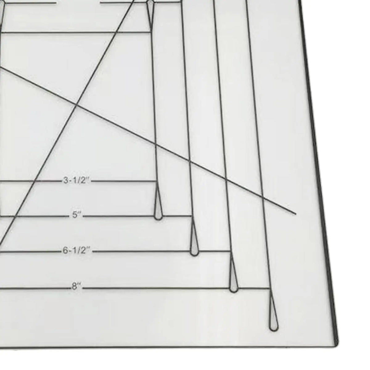 Quilting Template Rulers Household Sewing Machine Twist n Stitch Ruler 3-1/2-10 inches Sewing Fabric Patterns Design Frame Tools Quake Default Title