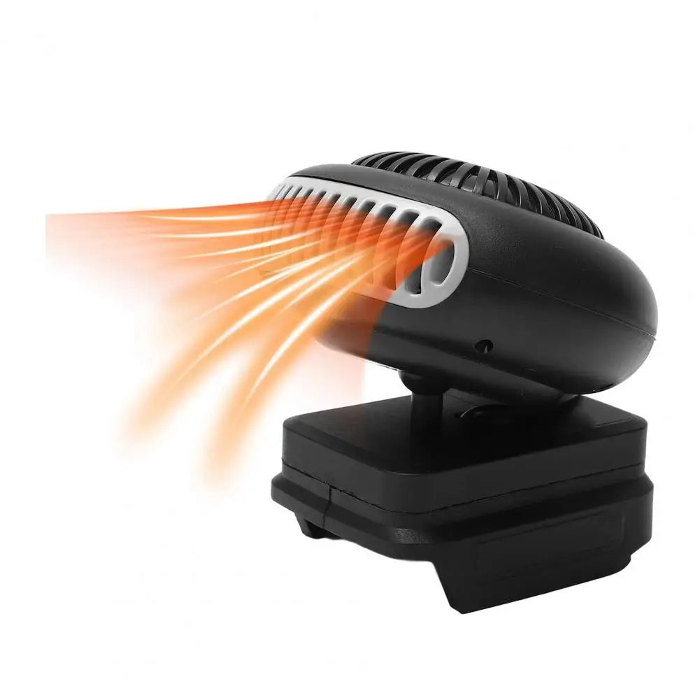 Mini Car Fan Heater with Battery Tilt Protection 1500mAh Rechargeable Auto Windscreen Defroster Heater Quake