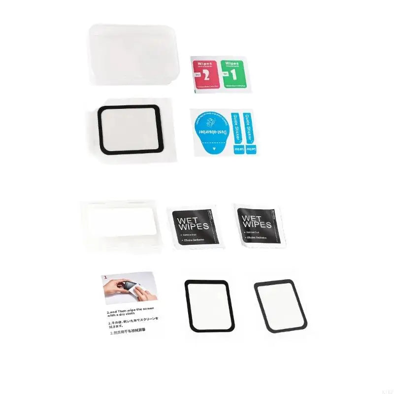 Camera Screen Protector for X6, Screen Tempered Glass Film Black Border Frame with Install Tool Set K1KF Quake