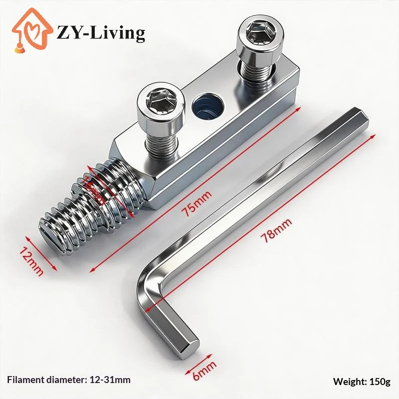 Faucet Valve Broken Thread Extractor Fits 1/2", 3/4", 1 Inch Pipes, Broken Bolt Extractor Kit for Home & Industrial Plumbing Quake