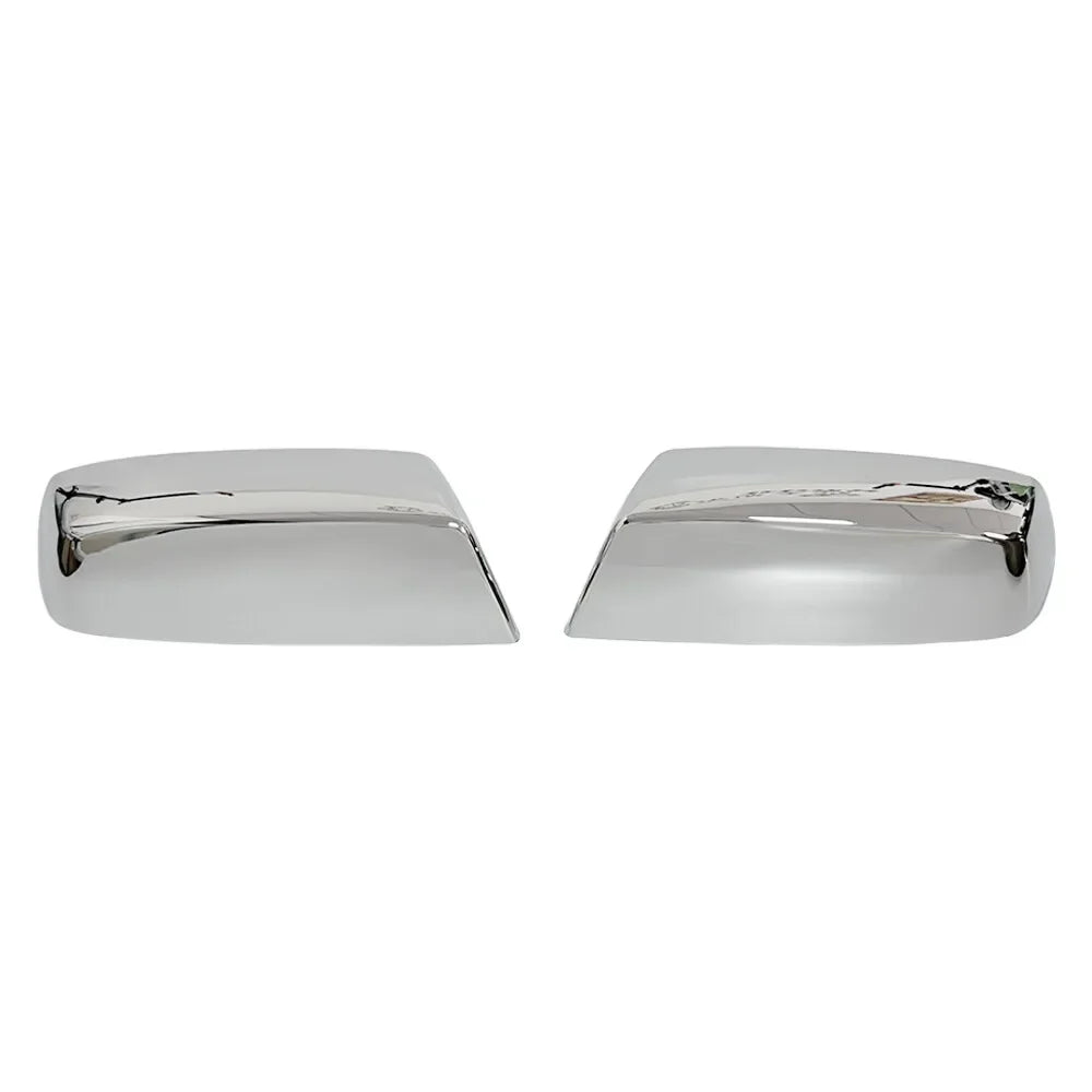 For Chevrolet Silverado GMC Sierra 1500 2500 3500 2014-2018 2x Car Replacement Rearview Side Mirror Cover Wing Cap Case Trim Quake Chrome