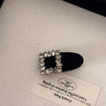 Velvet Rhinestone Hair Clips for Women Girls Sweet Vintage Bangs Barrettes Love Heart Hair Styling Accessories Hairpins Headdres Quake fx