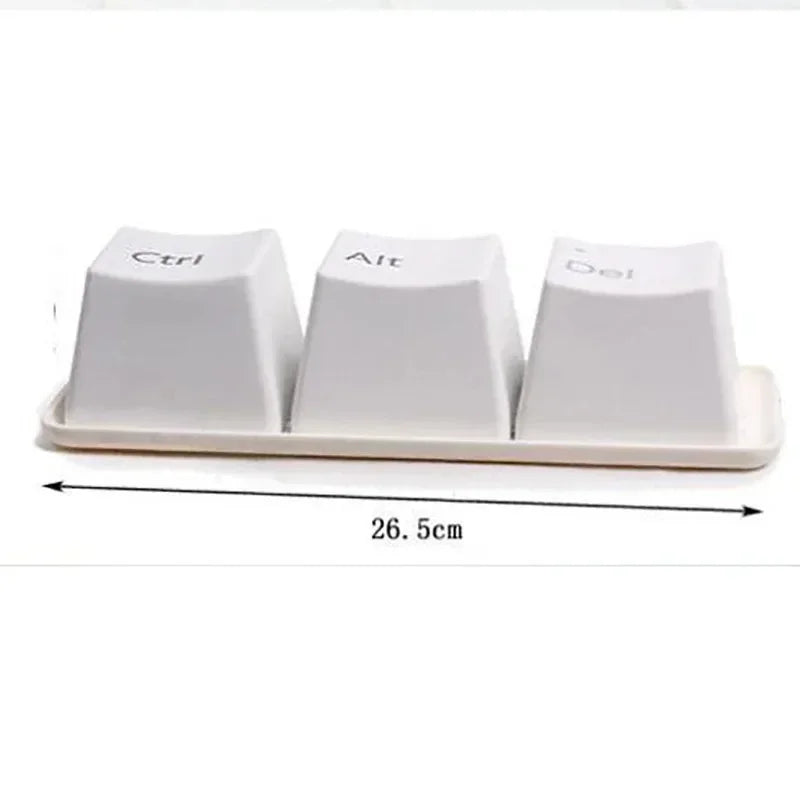 Creative Keyboard Tea Cup Office Coffee Cup Black Ctrl Del Alt Key Mug Quake