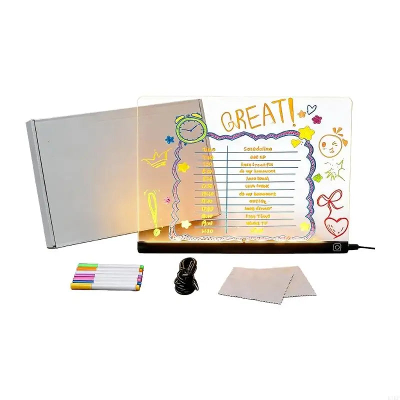 Kids Brighten Drafting Table Highlighting 7 Dynamic Dyes USB Electrical Supply for Sketching Room Deck Creative Eight K1KF Quake 15x15CM China Mainland