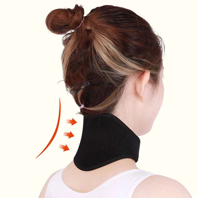 Self-heating neck brace equipped with magnetic neck massage function, providing relaxation without additional equipment Quake