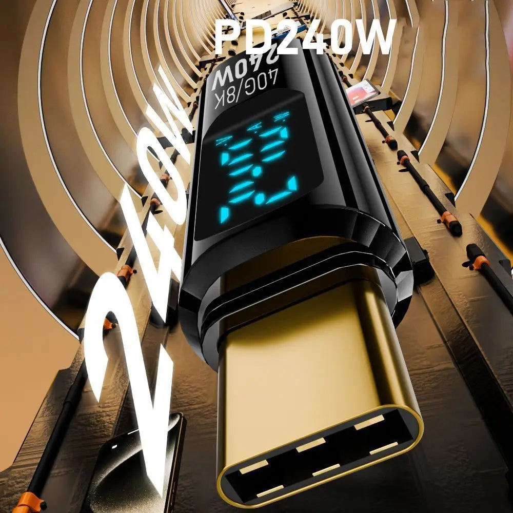 1 PCS Digital LED Display USB 4 Type-C Adapter 8K 60HZ 40Gbps OTG Converter PD 240W Data Transmission USB C Extension Quake