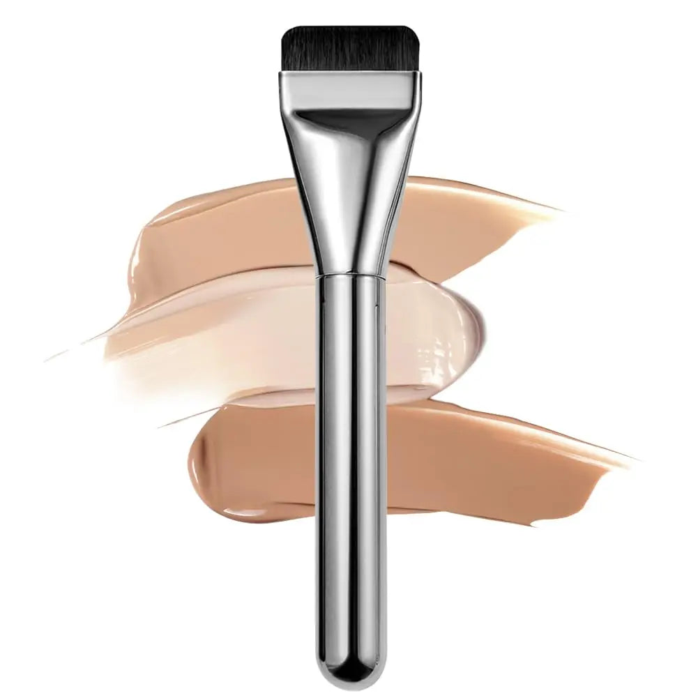 1/2PCS Foundation Brush for Liquid Makeup, Flat Spatula Liquid Foundation Brush, Thin Blade Face Makeup Brush for Blending Cream Quake