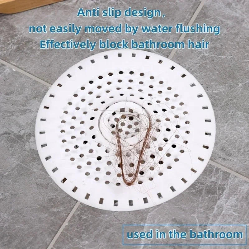 2pcs Kitchen Sink Filter Bathroom Floor Filter Silicone Drain Strainer Sink Strainers Hair Catcher for Bathroom Accessories Quake