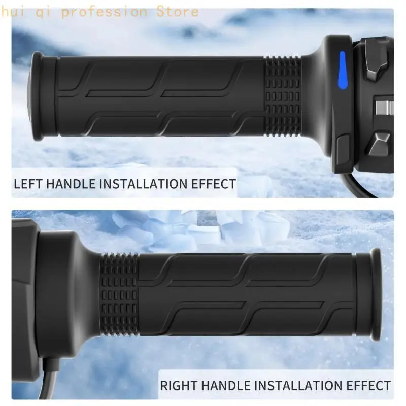 Intelligent Chip Controlled Heated Motorcycle Grips 6 Speed Memory for Winter H8WE Quake CN