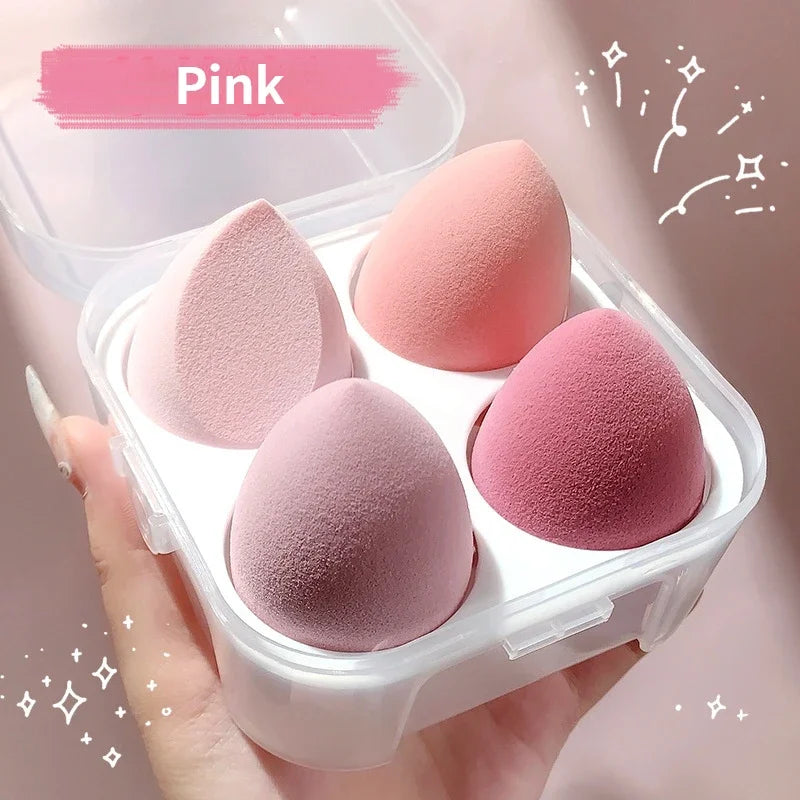 Fruit Shaped Cosmetic Puff with Storage Box for Women Face Foundation Powder Sponge Cosmetic Puff Make Up Sponge Makeup Tools Quake Pink with box