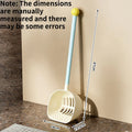 Long Handle Large Cat Litter Scoop with Filter Holes Durable Kitty Poop Shovel for Cat Litter Box Daily Pet Cleaning Use Quake white