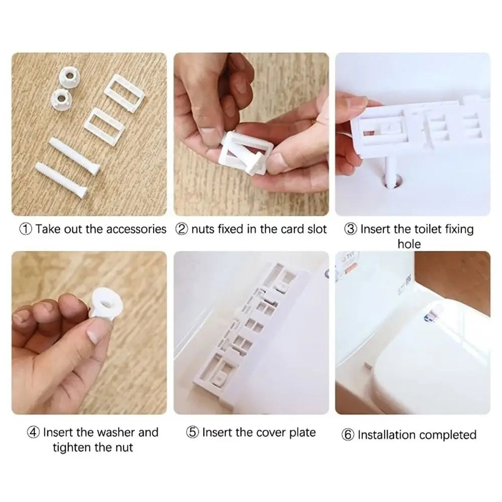 1Pair Seat Cover Plate Replacement Toilet Seat Repair Screws Bathroom Accessories Universal Lid Hinge Repair Bolts Seat Fittings Quake