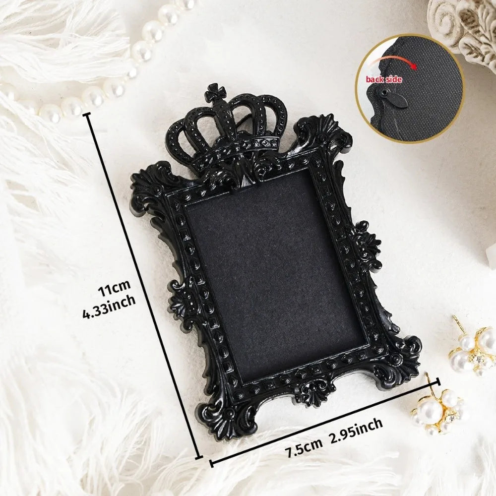Hanging Mini Photo Frames Photographic Props Wall Space DIY Vintage Picture Frame Resin Baroque Ornate Decorative Frames Quake A67
