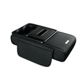Car Armrest Cover Featuring Installation Elastic Straps No Removal Needed for Secure Fit in Vehicles H8WE Quake Black CN