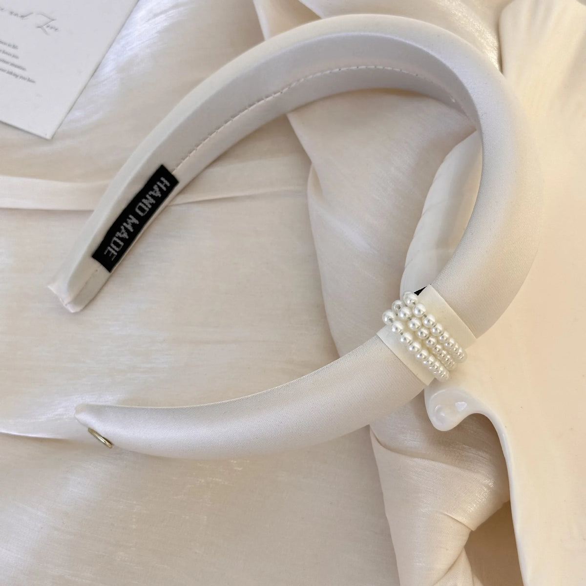Simple Elegant Pearls Sponge Headband for Women Girls Sweet Hair Ornament Headband Hair Hoop Headband Fashion Hair Accessories Quake ms