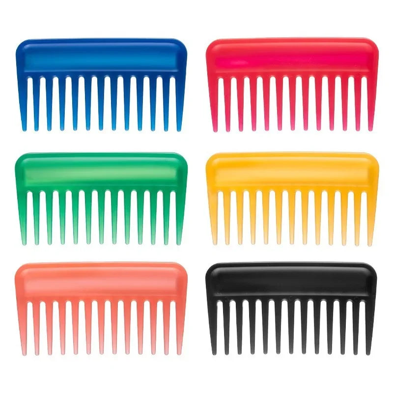 Plastic Wide Teeth Hair Combs Anti-static Massage Hair Brush Hairdressing Colorful Hairdress Salon Styling Traveling Accessories Quake