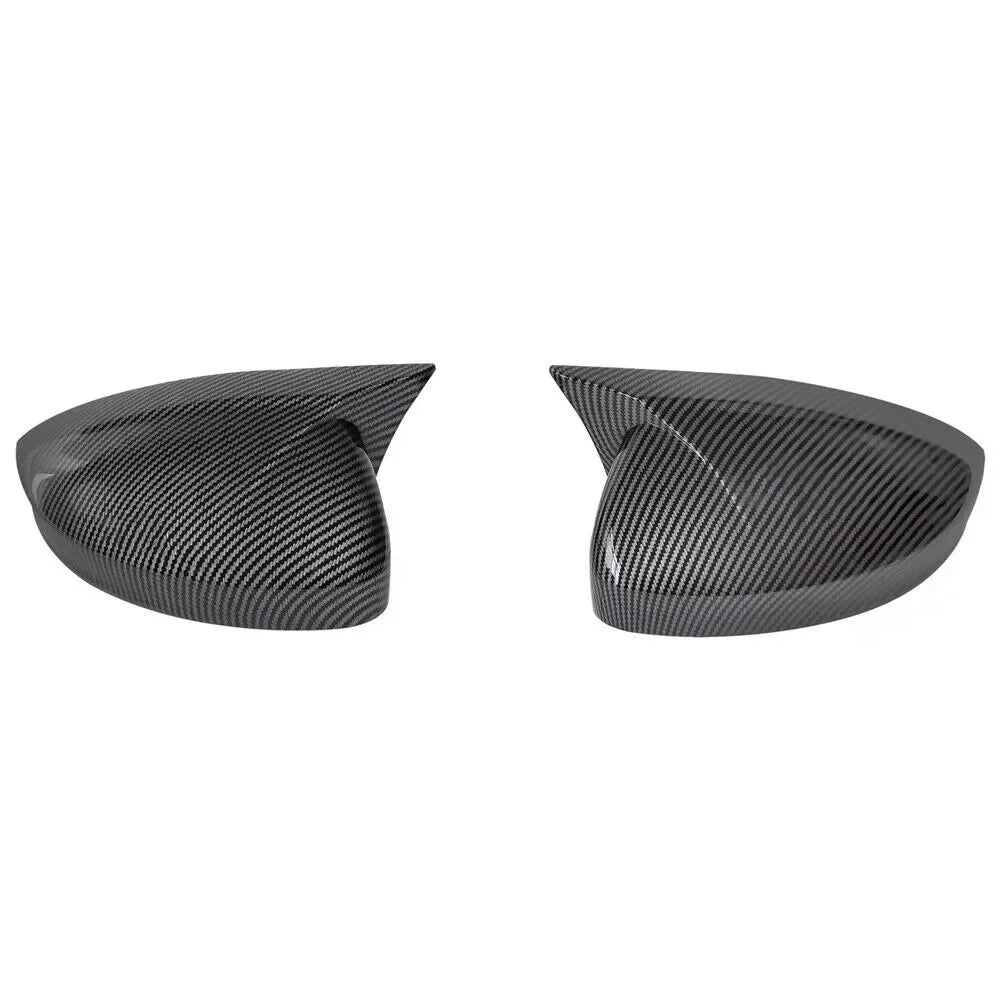 For Volkswagen Tiguan 2017-2020 Car Sticker Rearview Side Mirror Cover Wing Cap Exterior Door Rear View Case Trim Carbon Fiber Quake Carbon