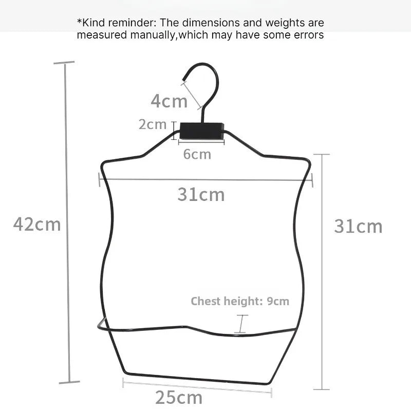 5pcs Metal Sports Bra Hanger Rotatable Multifunctional Swimsuit Hanging Rack Wardrobe Closet Storage Organizer Commercial Use Quake