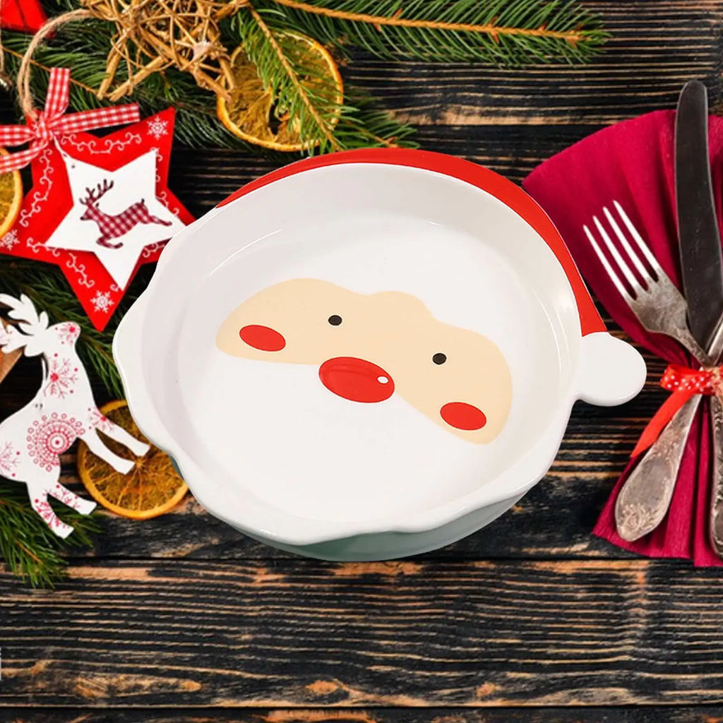 Christmas Dinnerware Table Setting Unique Decoration Holiday Dinnerware for Special Occasion Birthday Christmas Household Gift Quake