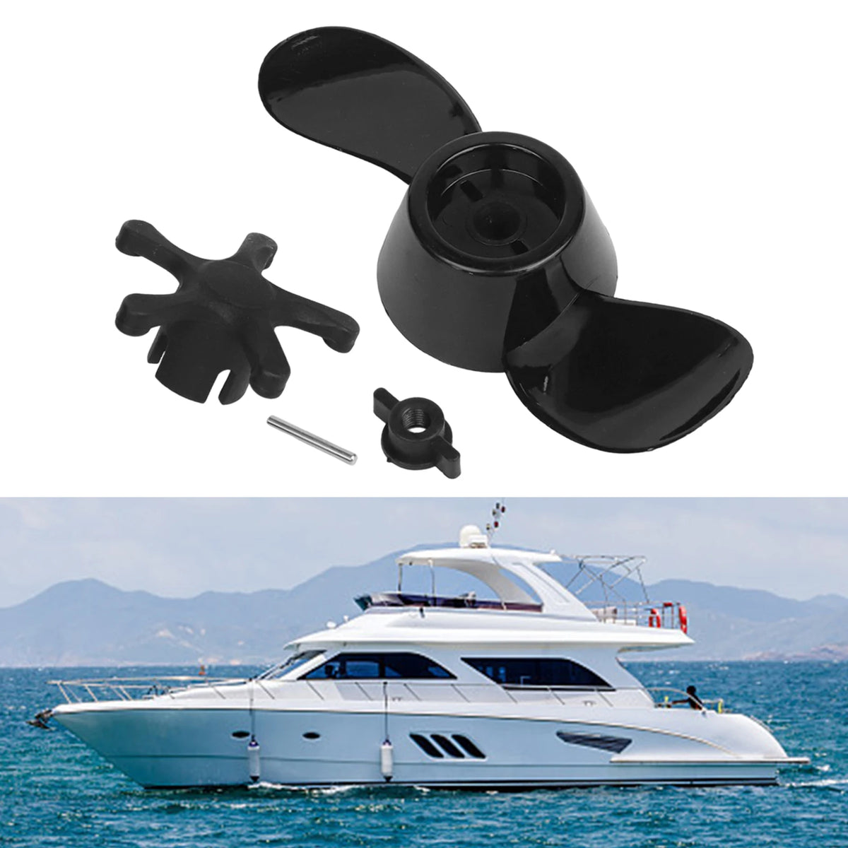 Outboard Engine Propeller Parts for Electric Trolling Motors Stable Performance and Easy Installation for Better Boating Control Quake