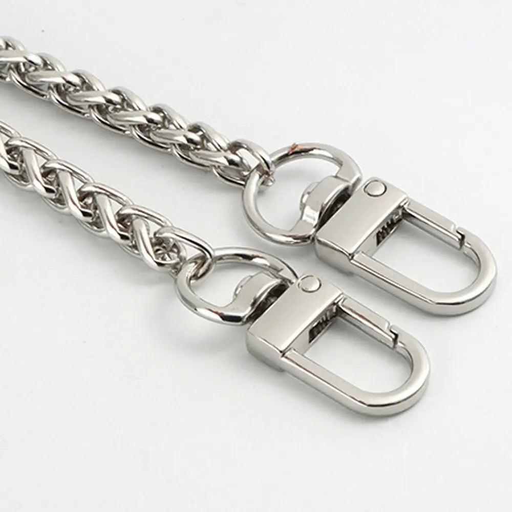 Fashion Golden Silvery Metal Bag Chains Replacement Adjustable Shoulder Bag Straps Purse Chain Belt Quake