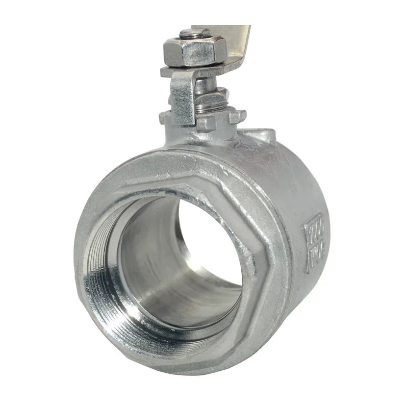 Stainless Steel BallValve SS304 2P Full Port Ball Valve 1/2" 3/4" 1" 1-1/4" Female Valve Vinyl Handle Valves Quake