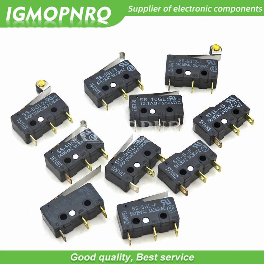 1PCS/lot Limit Micro switch Three Straight Legs Mouse Side Key Momentary Micro Limit Switch SS-5 SS-5GL SS-5GL2 SS-5GL13 Quake SS-01GL13