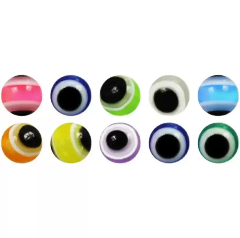 100 Pieces/Box, Lure 5-8mm Fish Eye Stopper Beads, Texas Fishing Gear, Stopper Beans, Fishing Lure Eye Balls Quake