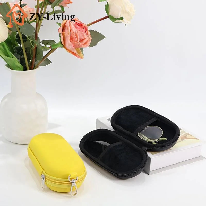 Portable Simple Hard Shell Double Glasses Case Dual Sunglasses Cases Double Eyeglass Storage Box For Women Men Quake