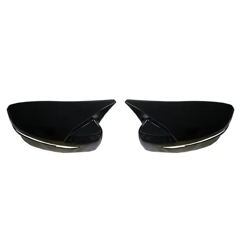 For Nissan Qashqai X-Trail Murano Rogue Pathfinder 2015-2019 Car Rearview Side Mirror Cover Wing Cap Rear View Case Trim Sticker Quake Gloss Black