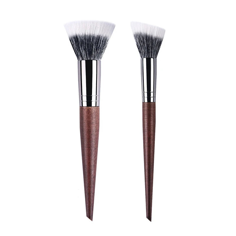 Professional Makeup Brushes Powder contour Setting Multi-Functional Make up Brush Stippling Blush soft Natural wood goat hair Quake Big angled