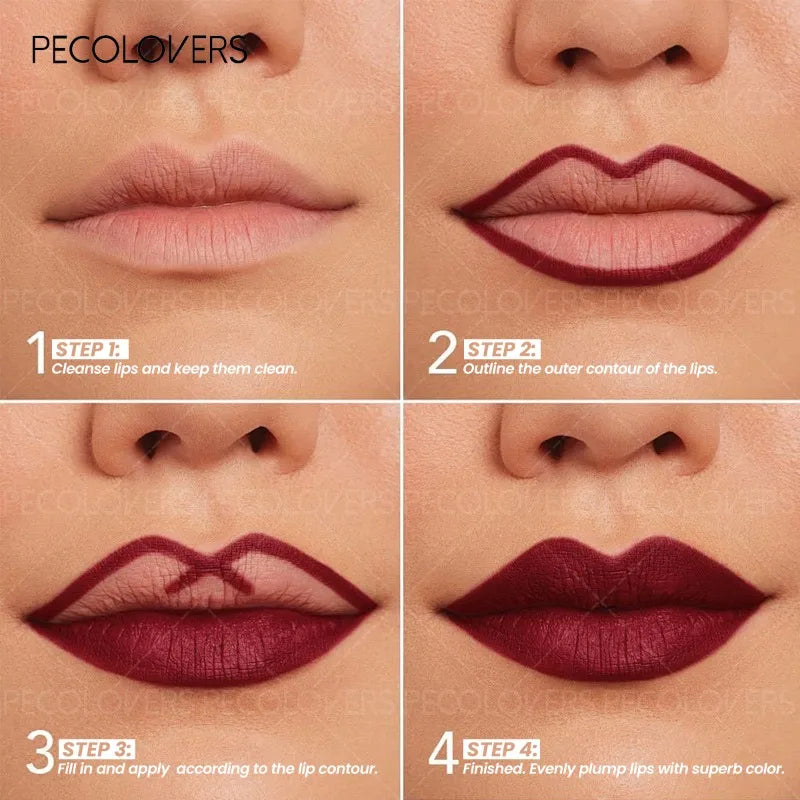 1PC Matte Lipliner, Which Depicts The Contour of The Lips, Plump and Charming Lips, Waterproof and Durable, Lip Cosmetics Quake