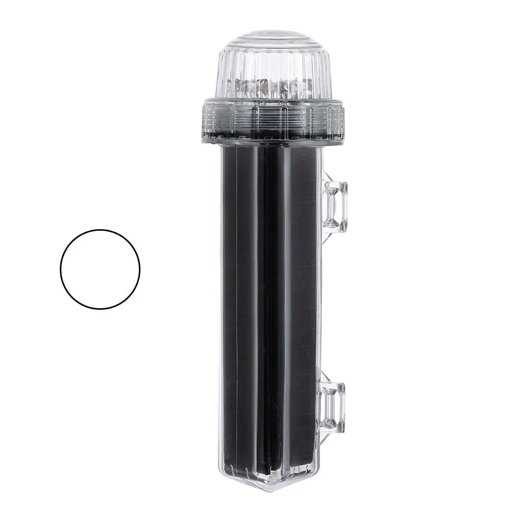 Outdoor Lighting Waterproof Solar Net Mark Light Solar Dual Mode Anchor Light Marine Navigation Light Outdoor Quake White