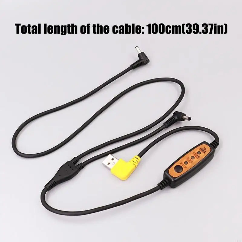 Wearable Cooling Connection Cable with On-Cable Fan Control, USB Replacement Wire and Flexible PVC Structure for K1KF Quake