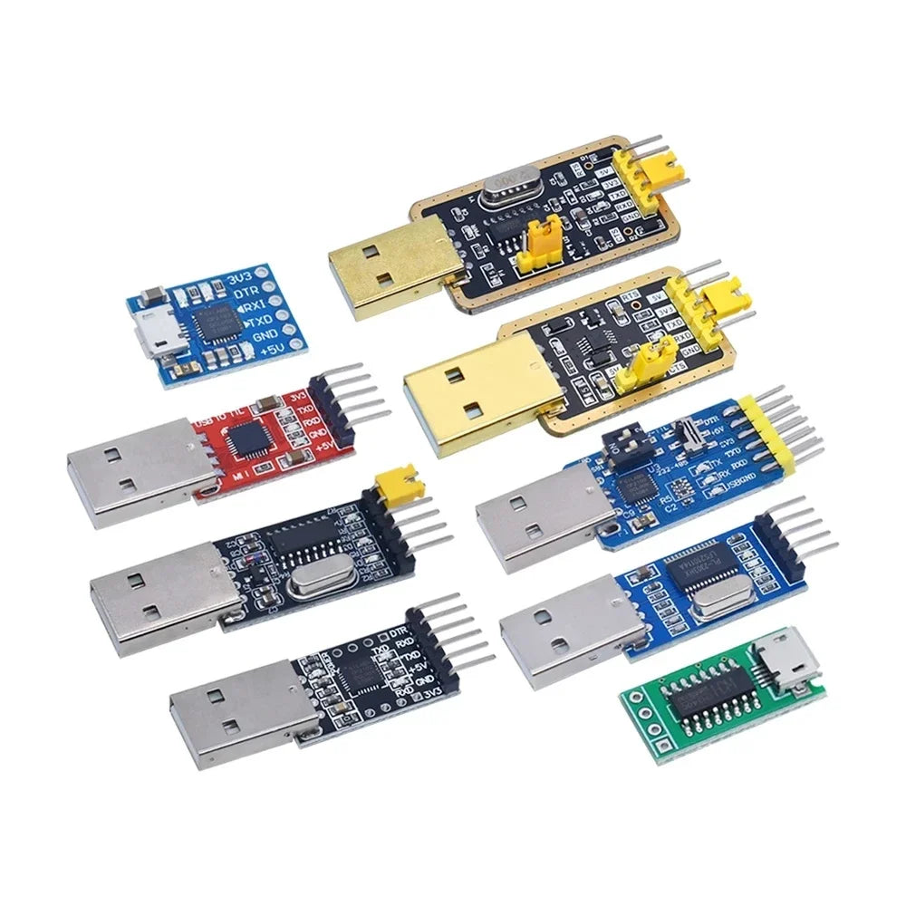 CH340 module USB to TTL CH340G upgrade download a small wire brush plate STC microcontroller board USB to serial instead PL2303 Quake