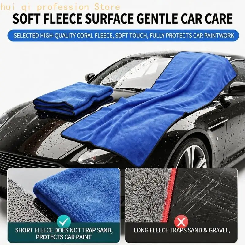 Super Absorbent Microfiber Car Wash Towel Soft Drying Cloth For Auto Detailing H8WE Quake
