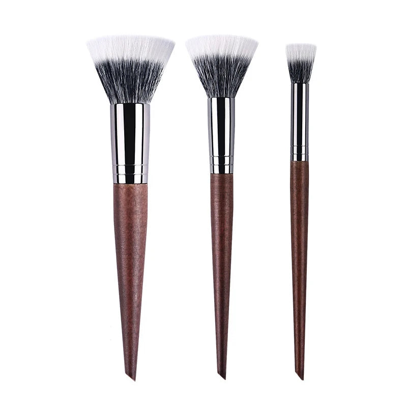 Professional Makeup Brushes Powder contour Setting Multi-Functional Make up Brush Stippling Blush soft Natural wood goat hair Quake Big middle small