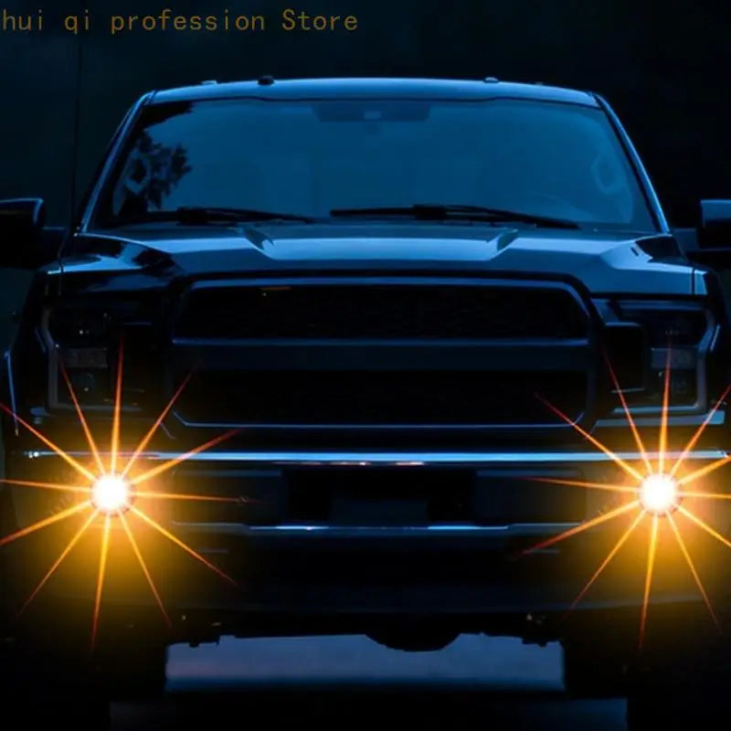 High Visibility Ambers Flashing Warning Lights Side Marker Light for Vehicles H8WE Quake