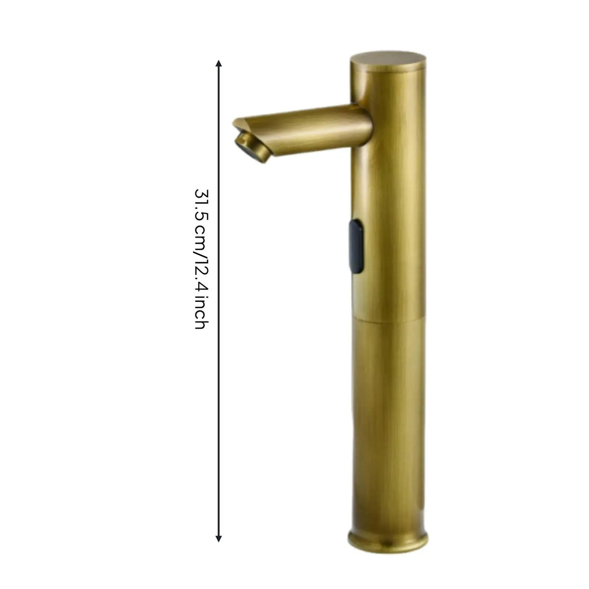 Automatic Kitchen Faucet Touchless Sensor Brass Brushed Gold Vintage Style Basin Mixer Tap for Bathroom Sink Hand Washing Quake