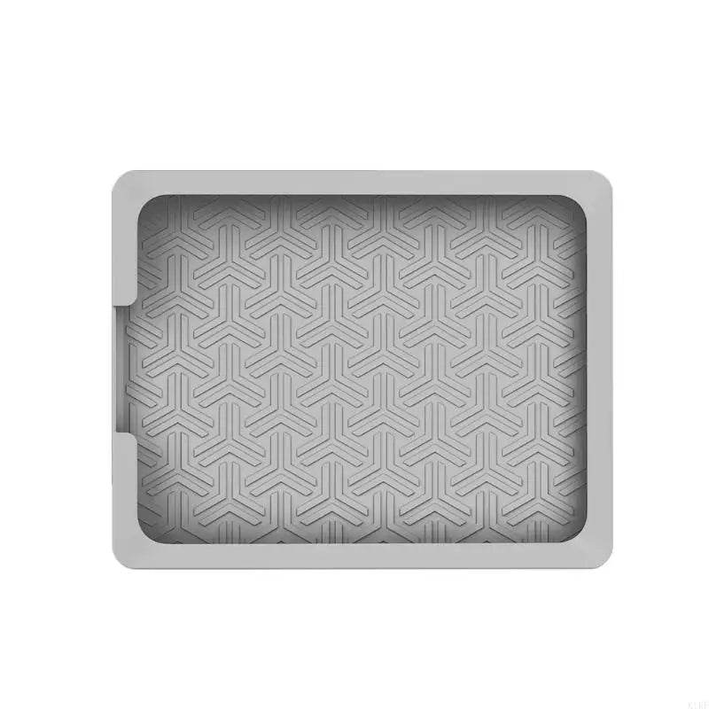 Flat Dish Protective Cover, Silicone Panel Sleeve with Rear Stand Opening for V5 Antennae Storage, Home Use, and Daily K1KF Quake Dark for Grey CN