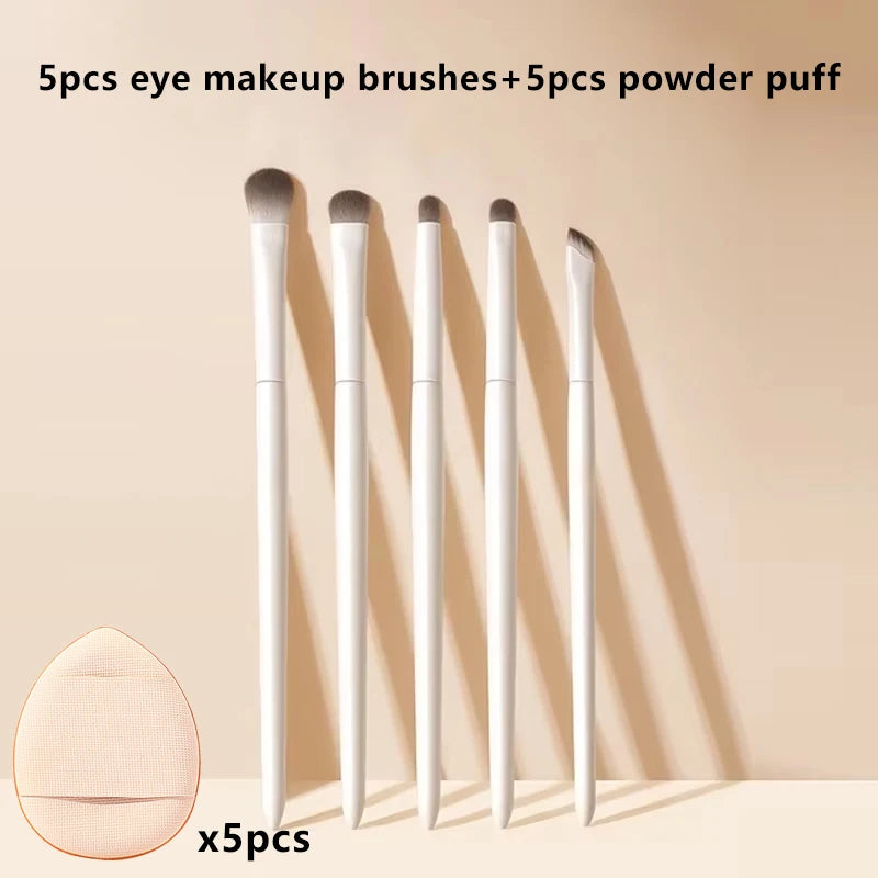 5/6/8/10pcs Makeup Brushes Set Professional Soft Eye Makeup Brushes Contouring Eyeshadow Eyeliner Eye Detail Brush Makeup Tools Quake Set-10pcs