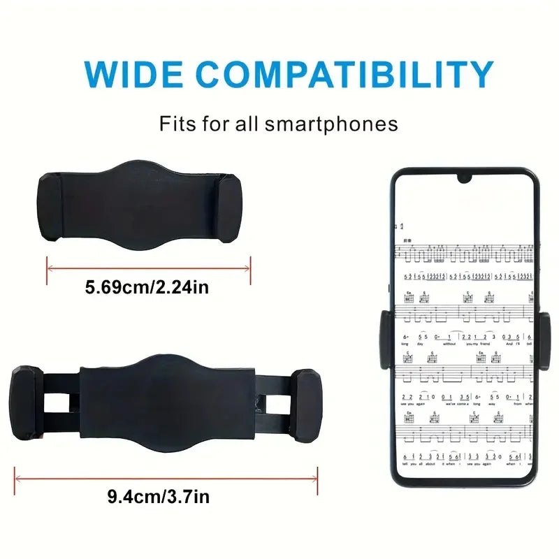 Flexible Adjustable Mic Stand Phone Holder with Gooseneck Clamp for Most Smartphones,Ideal for Recording & Live Streaming Quake