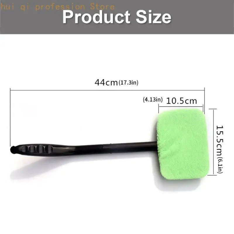 Windshield Cleaner, Car Windshield Cleaning Tool Inside Reusable and Washable Microfiber Cloth Foldable Handle H8WE Quake