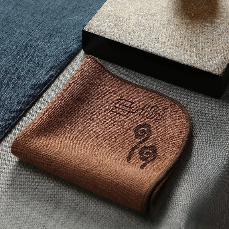 Tea towel ruyi absorbent tea cloth rag tea table tea mat special tea set accessories wiping towel Quake