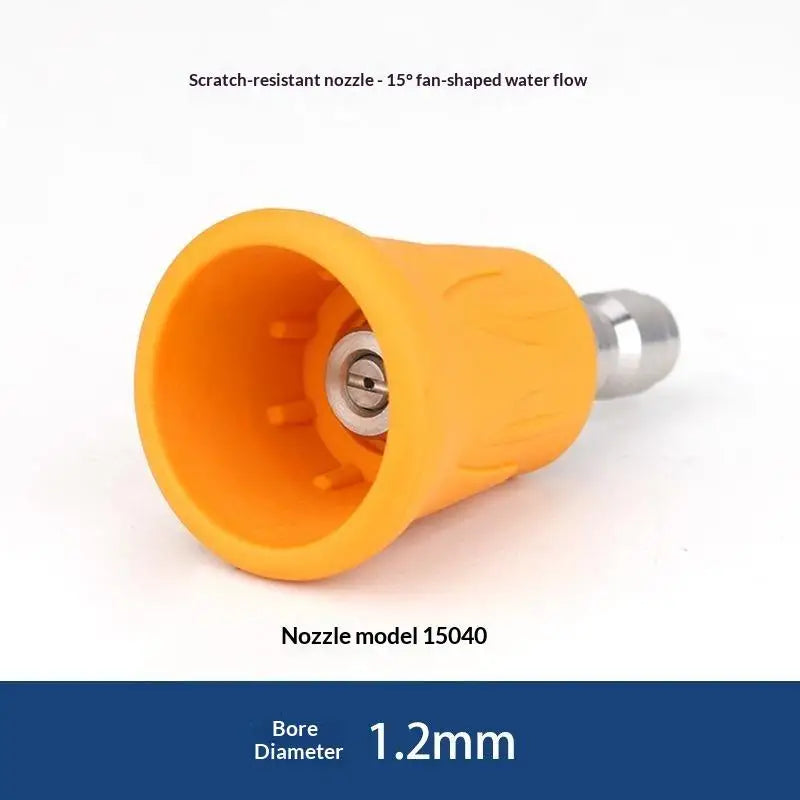 Quick Connect Stainless Steel Car Washer Sector Sprayer Nozzle Tips With Soft Rubber Sleeve High Pressure Wash Nozzles Quake A22